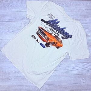 Licensed ford mustang Men's Moto Graphic Tee shirt shirt sleeve cotton blend s